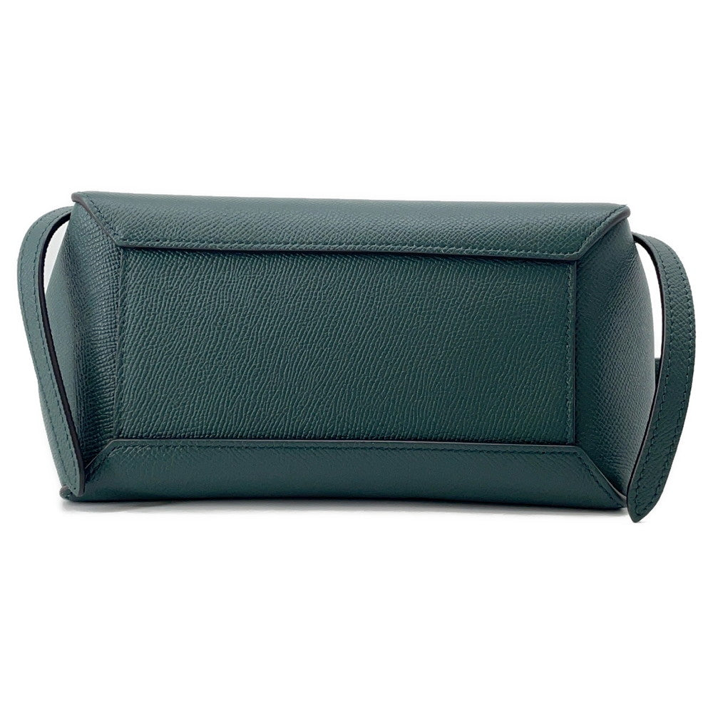 CELINE Belt bag Green185003 Leather Size Nano