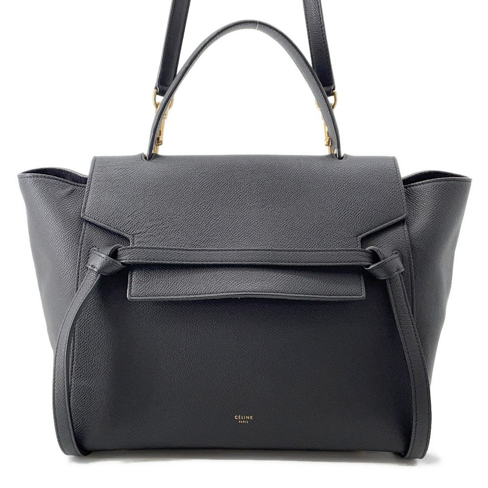 CELINE Belt bag Black176103ZVA Leather Size Mini