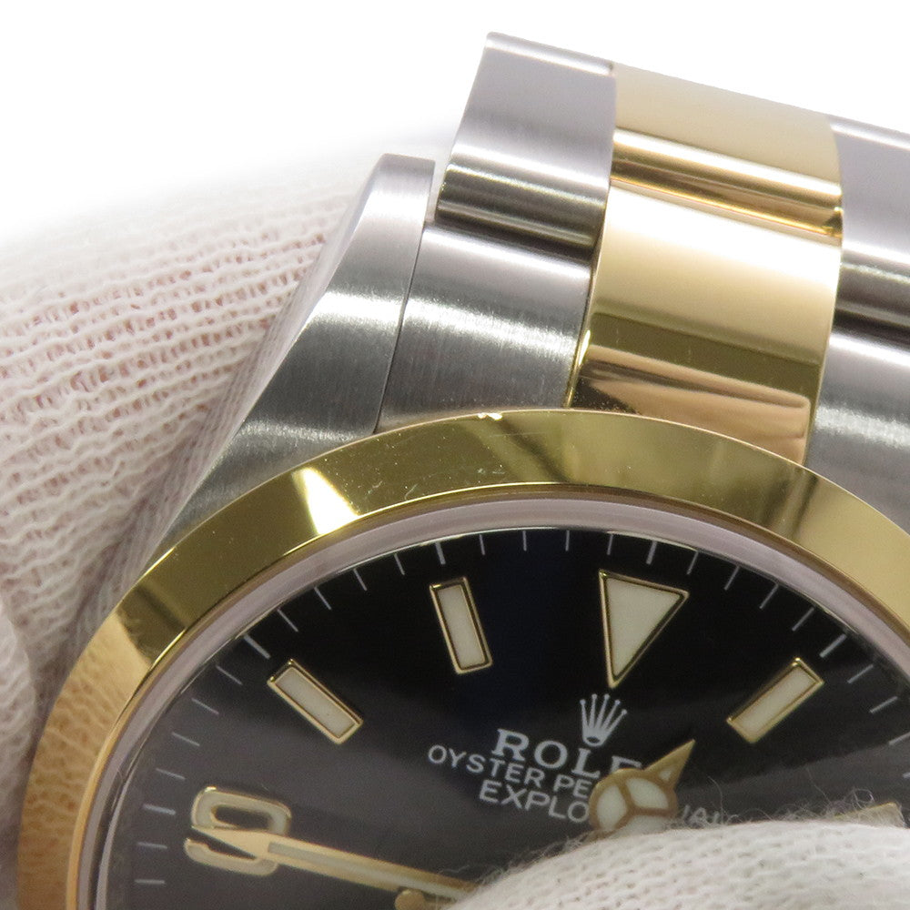 ROLEX Explorer 36 W36mm Stainless Steel K18YG Black Dial124273