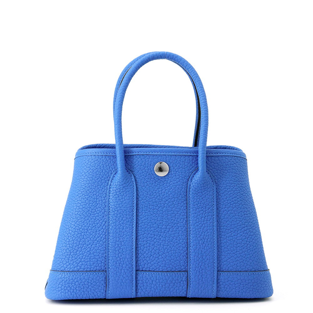 HERMES Neo Garden Blue Hydra Negonda Leather Size 23