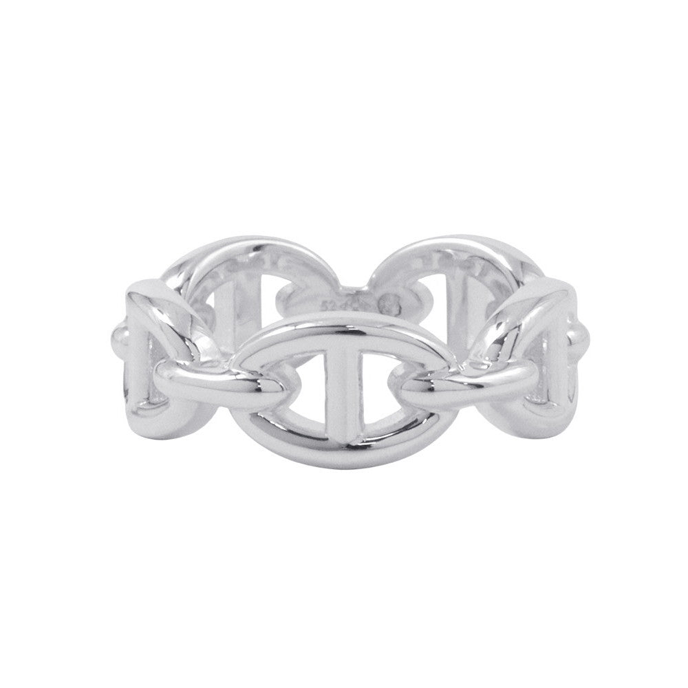 HERMES Chaine d'Ancre Anchene Ring Size PM/52/#12 SV925