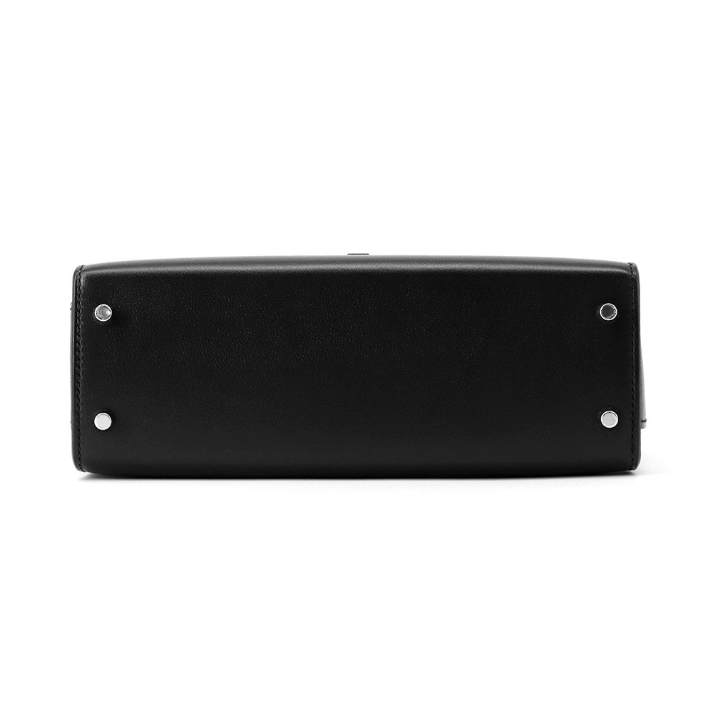 HERMES New Drag 22 Black Evercolor