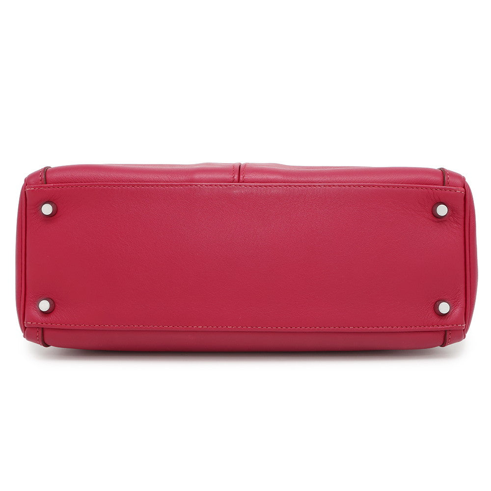 HERMES Kelly Raki Ruby Swift Leather Size 32