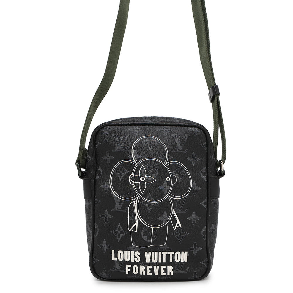 LOUIS VUITTON Danube Noir/KhakiM43677 Monogram Eclipse Vivienne Size PM
