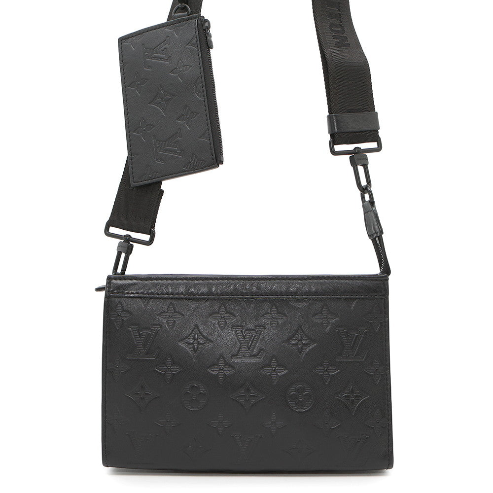 LOUIS VUITTON Gaston Wearable Wallet NoirM81115 Monogram Shadow