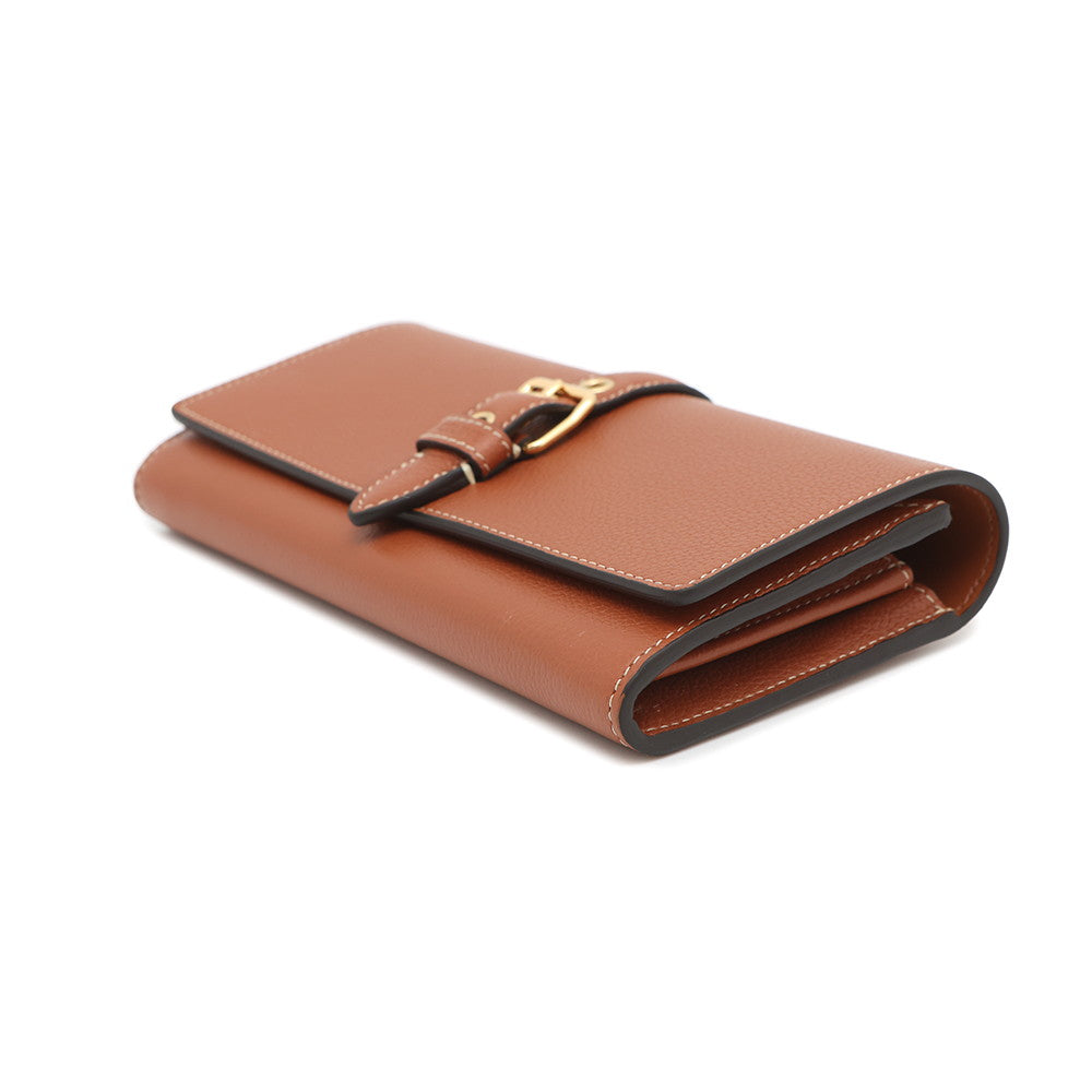 CELINE Large wallet Brown10M053GHH.04LU Sapuru Calf Leather