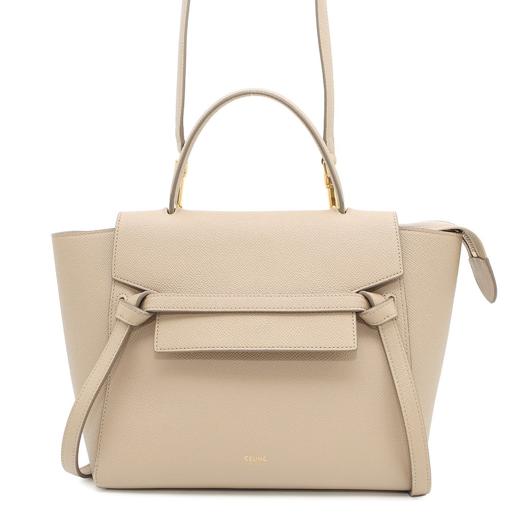 CELINE Belt bag Light Taupe189153 Leather Size micro