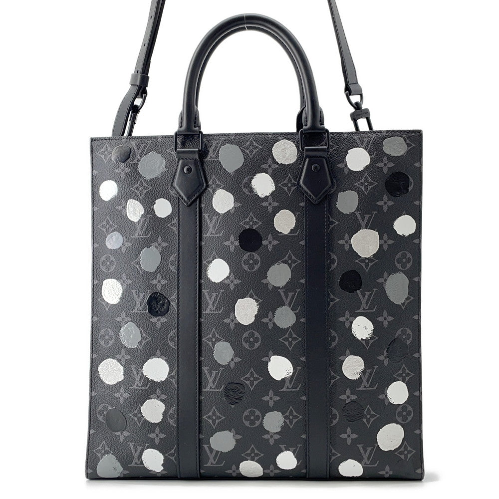 LOUIS VUITTON LV Ã YK Sac Plat NoirM46404 Monogram Eclipse Painted Dot