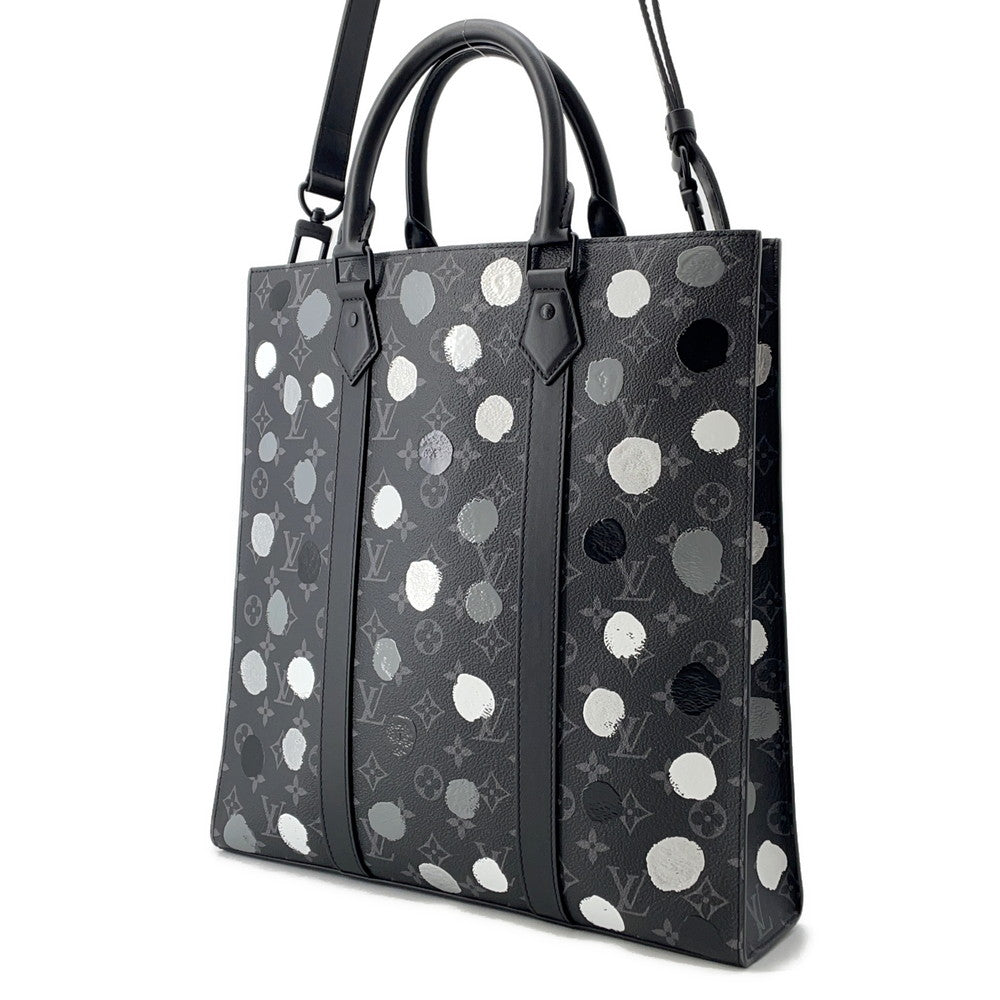 LOUIS VUITTON LV Ã YK Sac Plat NoirM46404 Monogram Eclipse Painted Dot
