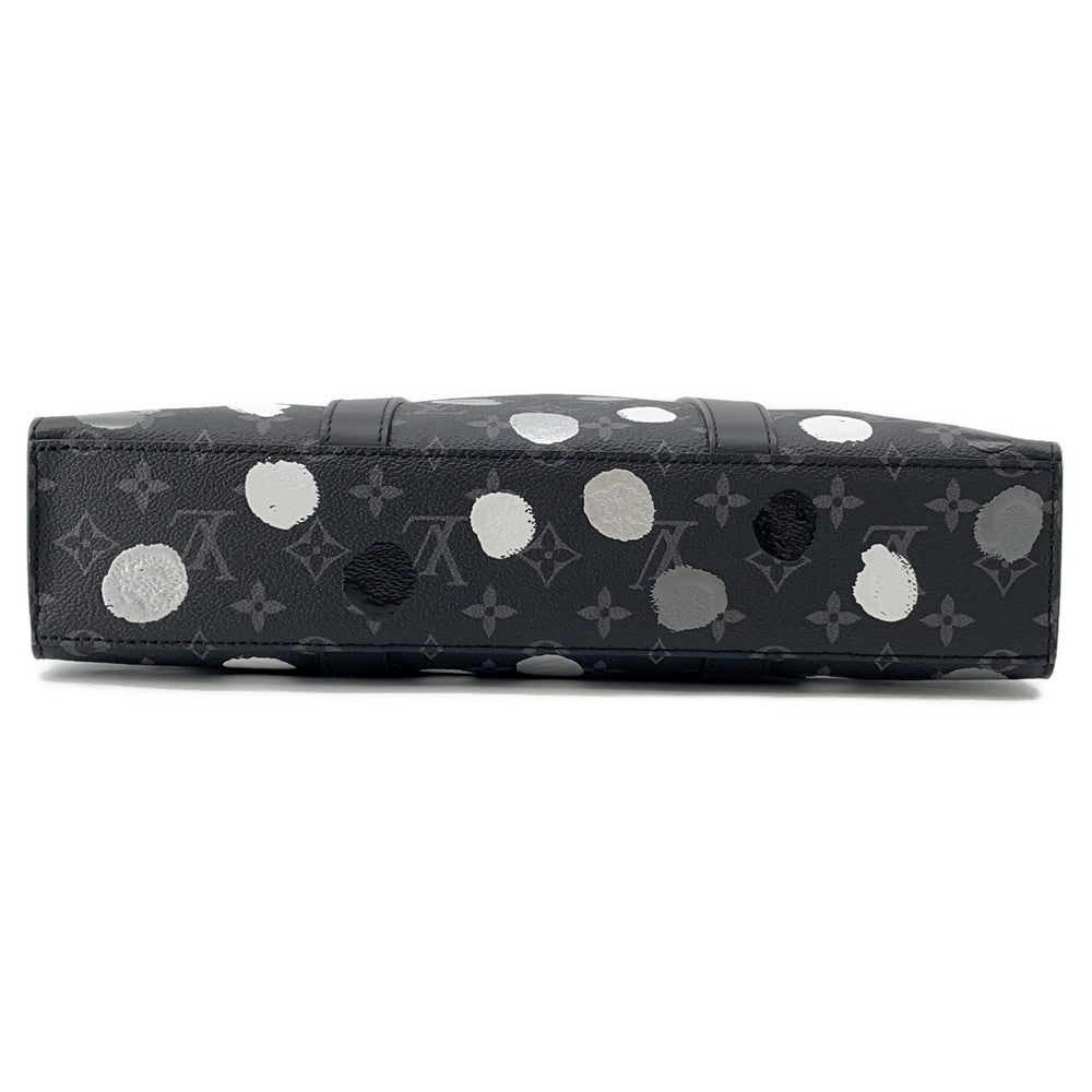 LOUIS VUITTON LV Ã YK Sac Plat NoirM46404 Monogram Eclipse Painted Dot