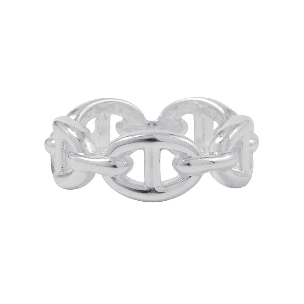 HERMES Chaine d'Ancre Anchene Ring Size PM/52/#12 SV925