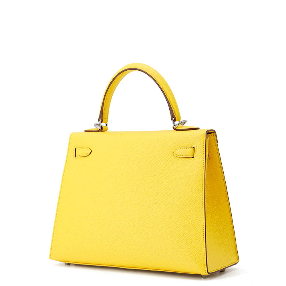 HERMES Kelly outside Jaune de Naples Epsom Size 25