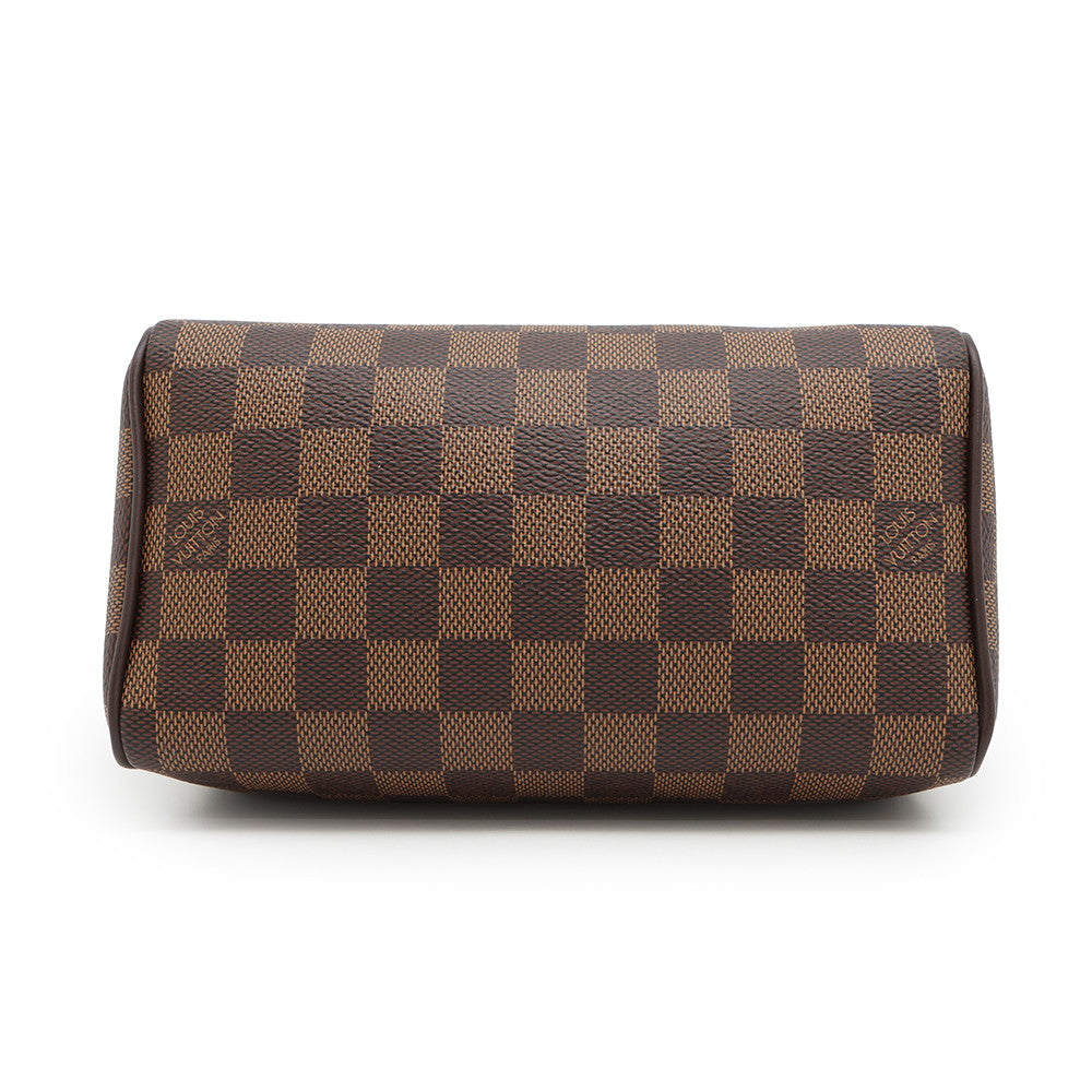 LOUIS VUITTON Speedy Bandouliere RedN40489 Damier Ebene Canvas Size 20