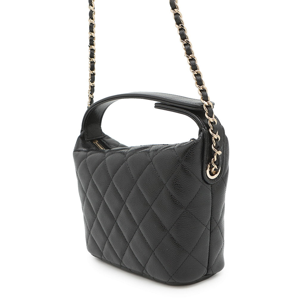 CHANEL Hobo ChainShoulder BlackAP4386 Caviar Leather