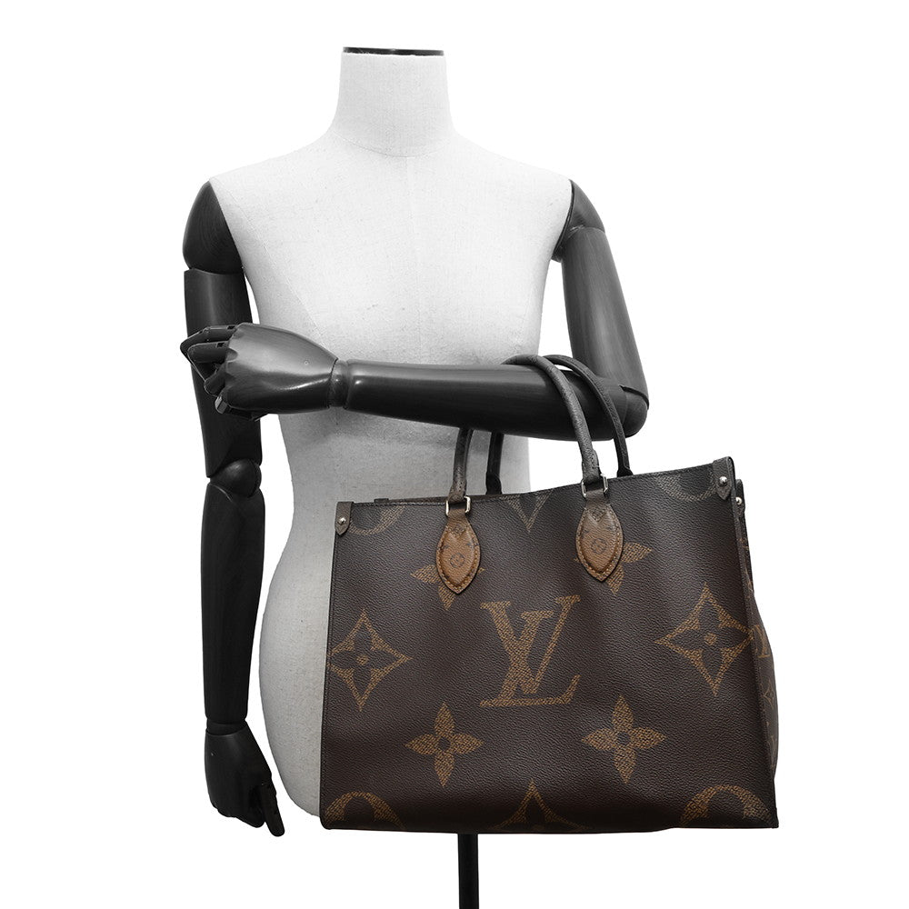 LOUIS VUITTON Onthego RedM45321 Monogram Monogram Reverse Canvas Monogram Giant Size MM