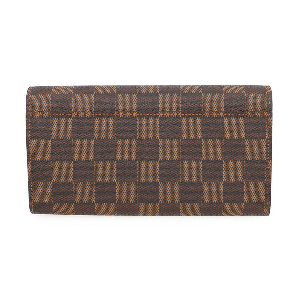 LOUIS VUITTON Portefeuille Sarah BrownN63209 Damier Ebene Canvas