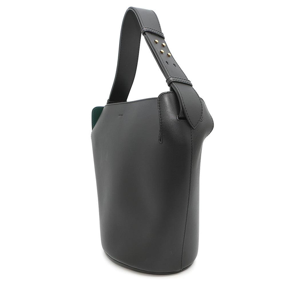 BURBERRY Bucket Shoulder Black40758901 Calf Leather
