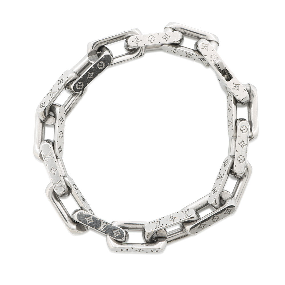 LOUIS VUITTON Braceletã»Monogram Chain SilverM00309 Metal