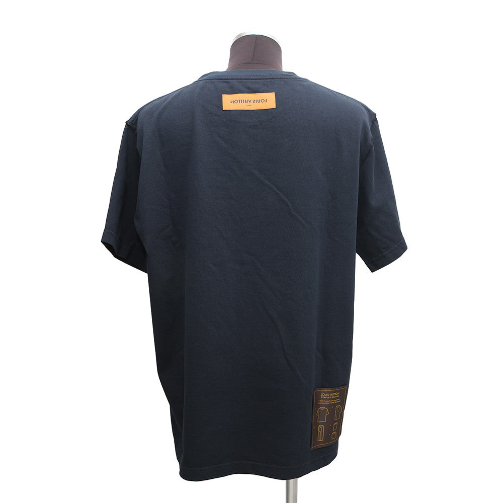 LOUIS VUITTON Inside Out T-Shirt Size XXL Blue Nuit FoncÃ©1A7XSI Cotton100%