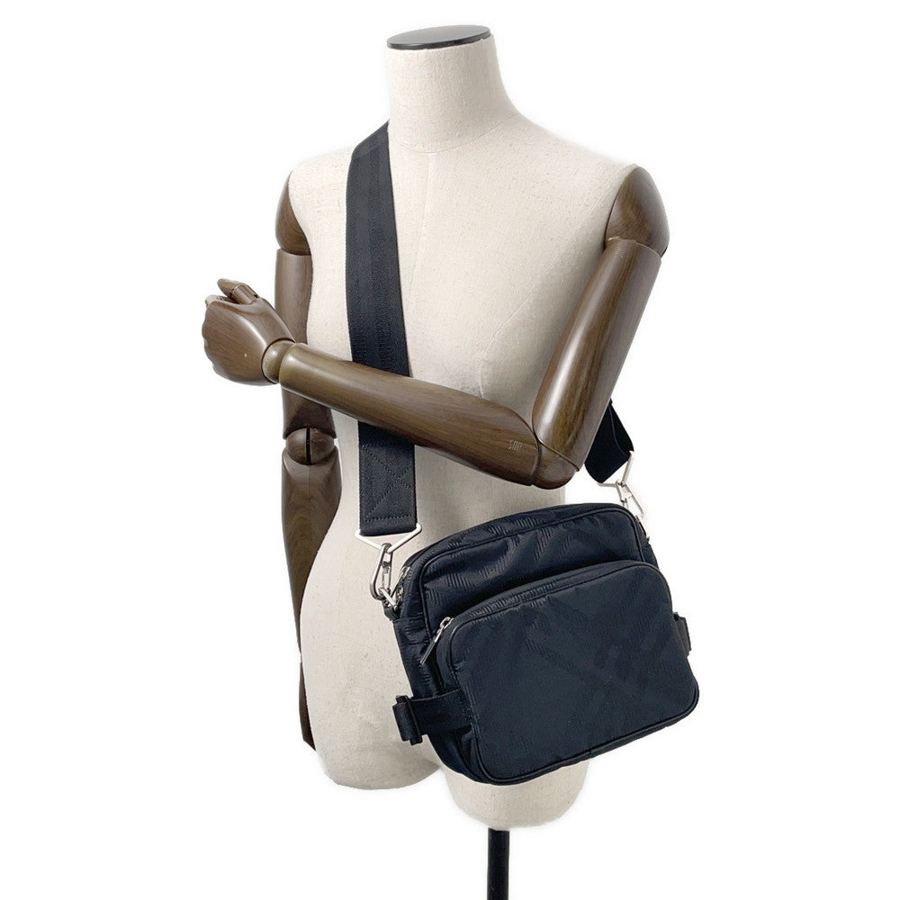 BURBERRY Cross Body Bag Black80853801 Nylon Leather