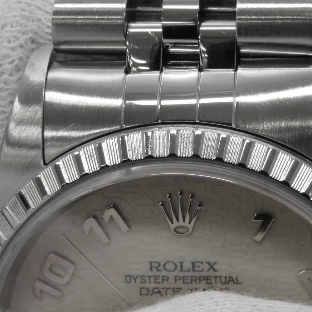 ROLEX Datejust W36mm Stainless Steel Ivory Con Pewter Dial16220