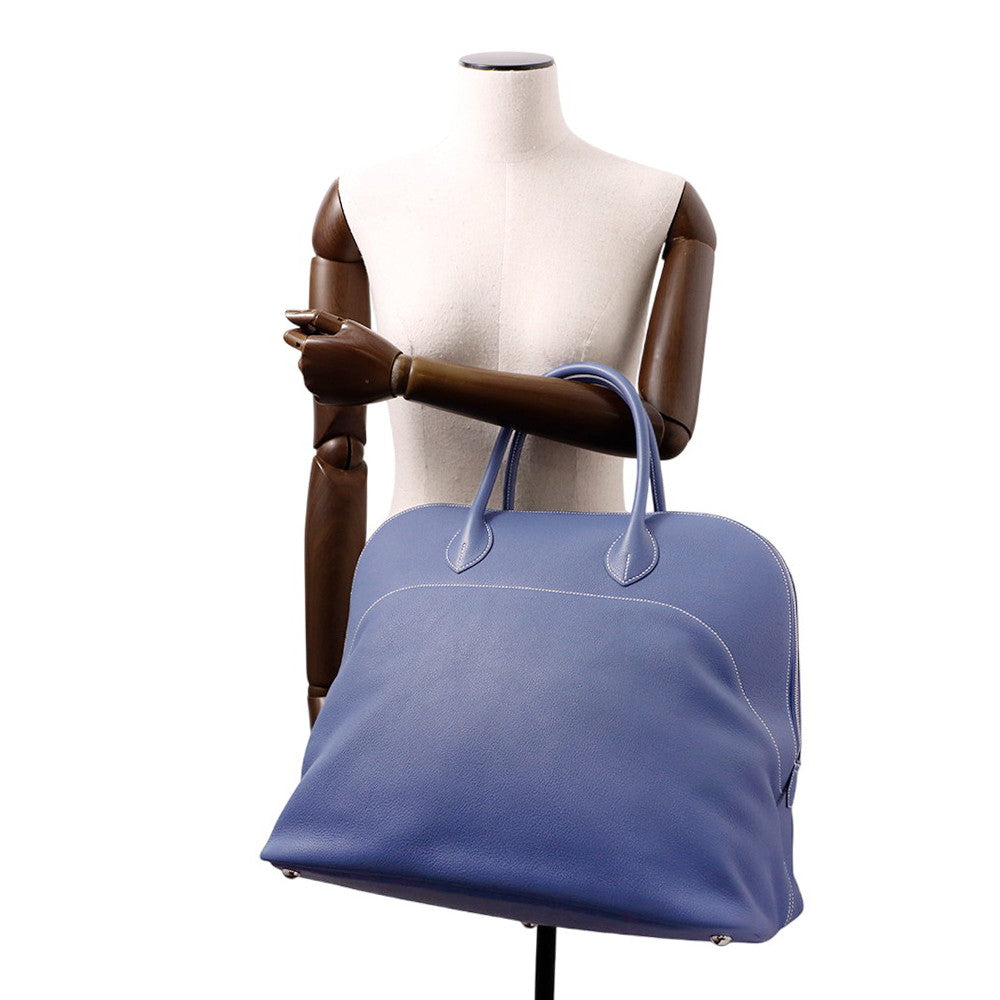 HERMES Bolide Relax Blue Brighton Taurillon Nobillo Size 45