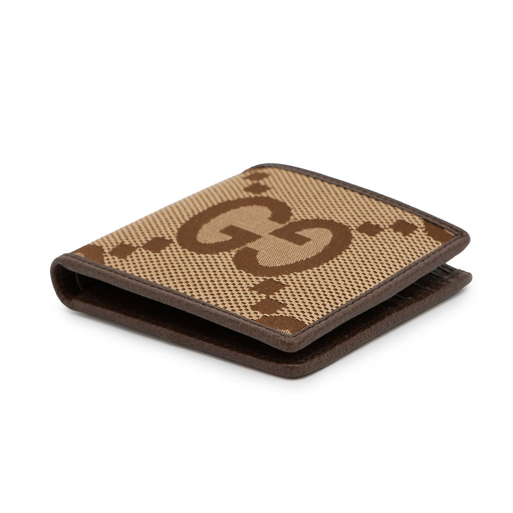 GUCCI Jumbo GG Bifold Wallet Brown/Beige699308 GG Canvas/Leather