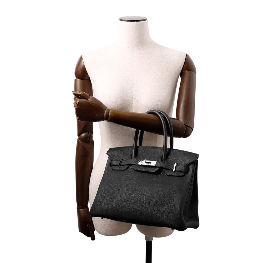 HERMES Birkin Black Togo Leather Size 30