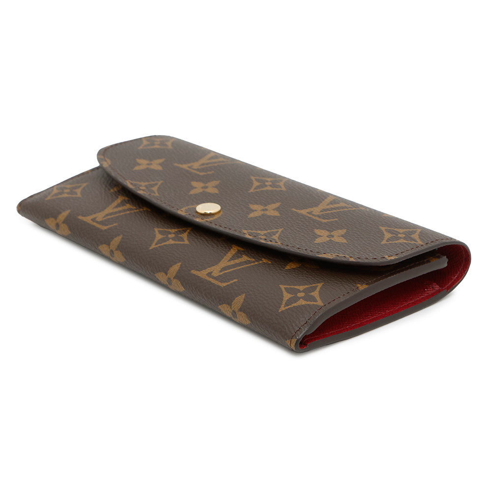 LOUIS VUITTON Portefeuille Emilie FuchsiaM60697 Monogram