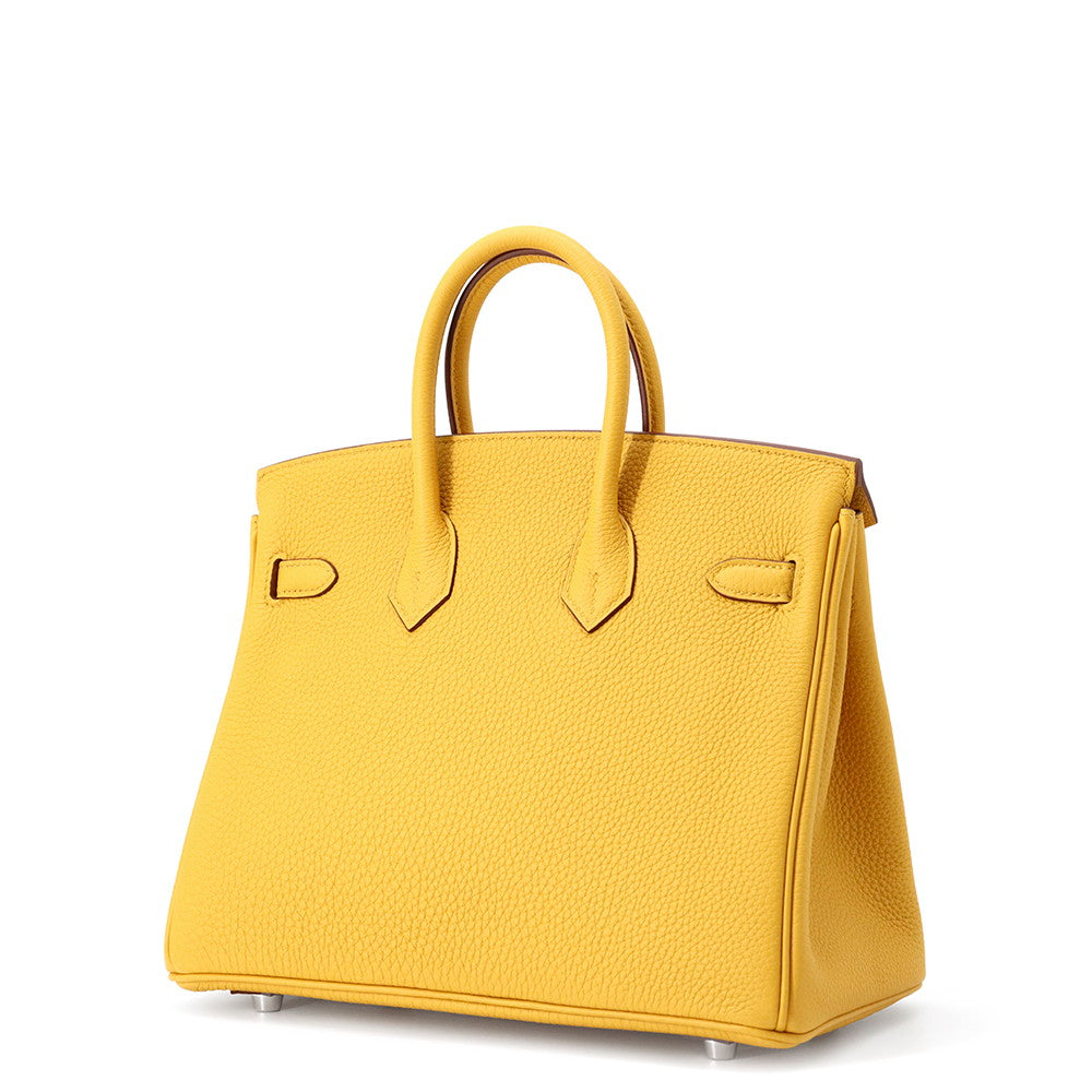 HERMES Birkin Jaune Ambre Togo Leather Size 25