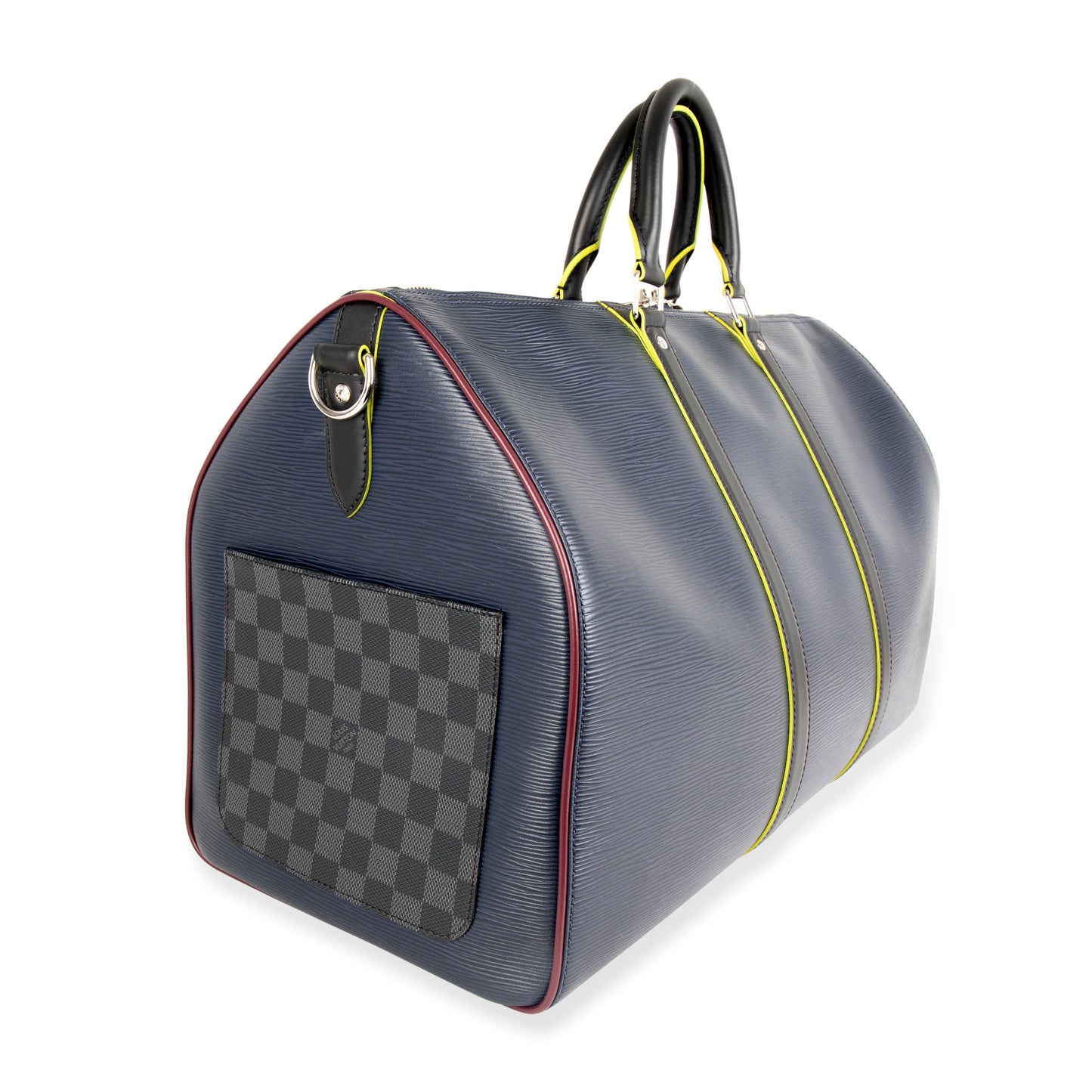 Louis Vuitton Louis Vuitton Marine Epi Leather Patchwork Graphite Keepall 50 Duffle Bag