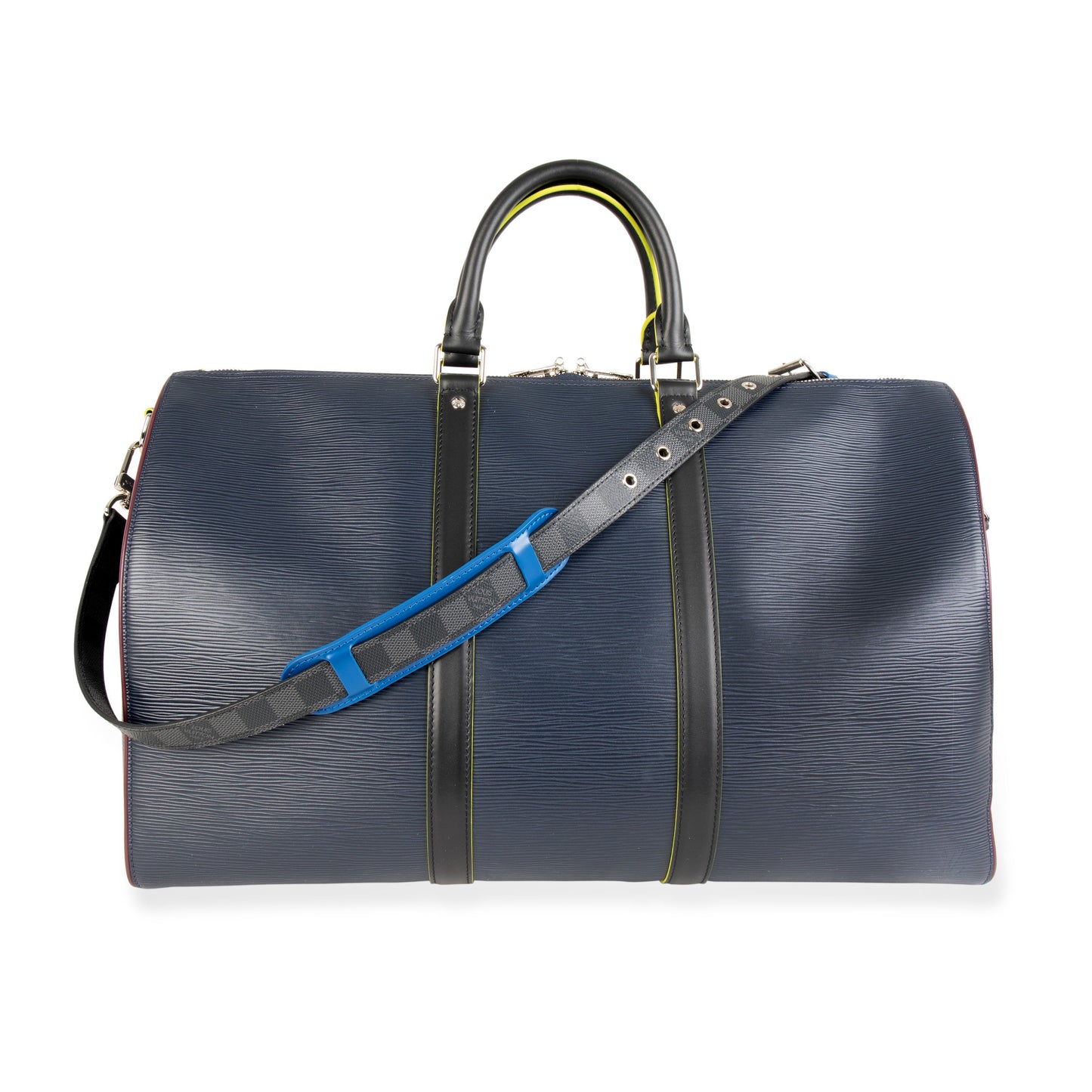 Louis Vuitton Louis Vuitton Marine Epi Leather Patchwork Graphite Keepall 50 Duffle Bag