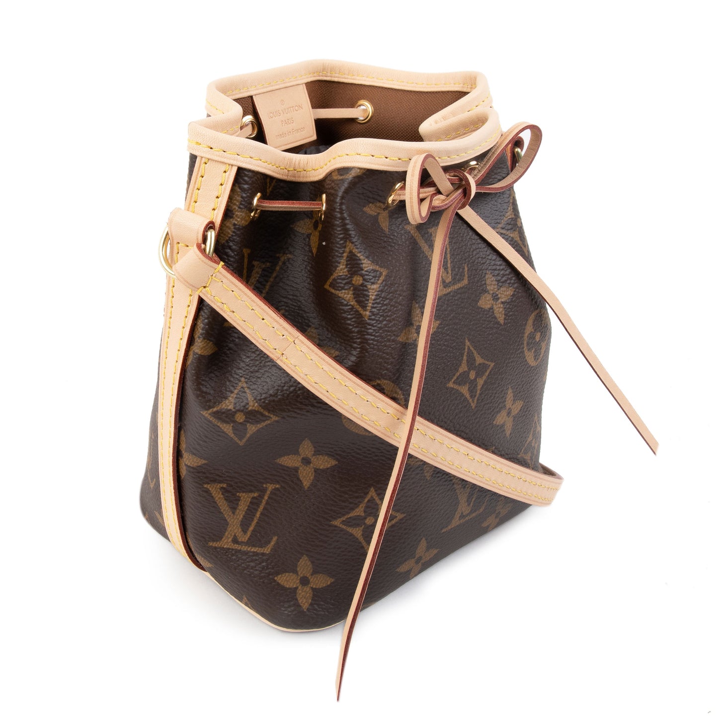 Louis Vuitton Louis Vuitton Brown Monogram Canvas Nano Noé Drawstring Bag