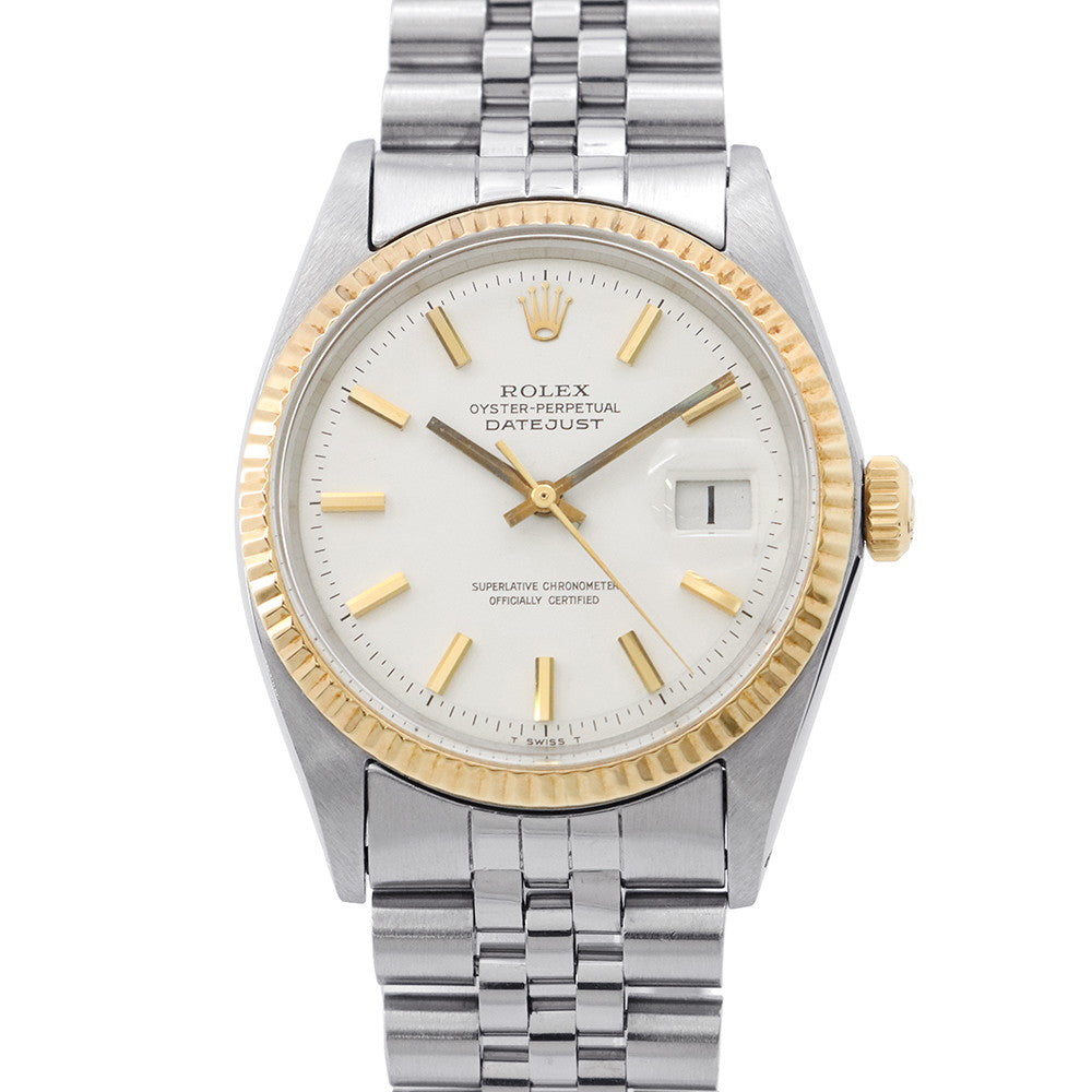 ROLEX Datejust W36mm Stainless Steel YG White Dial1601