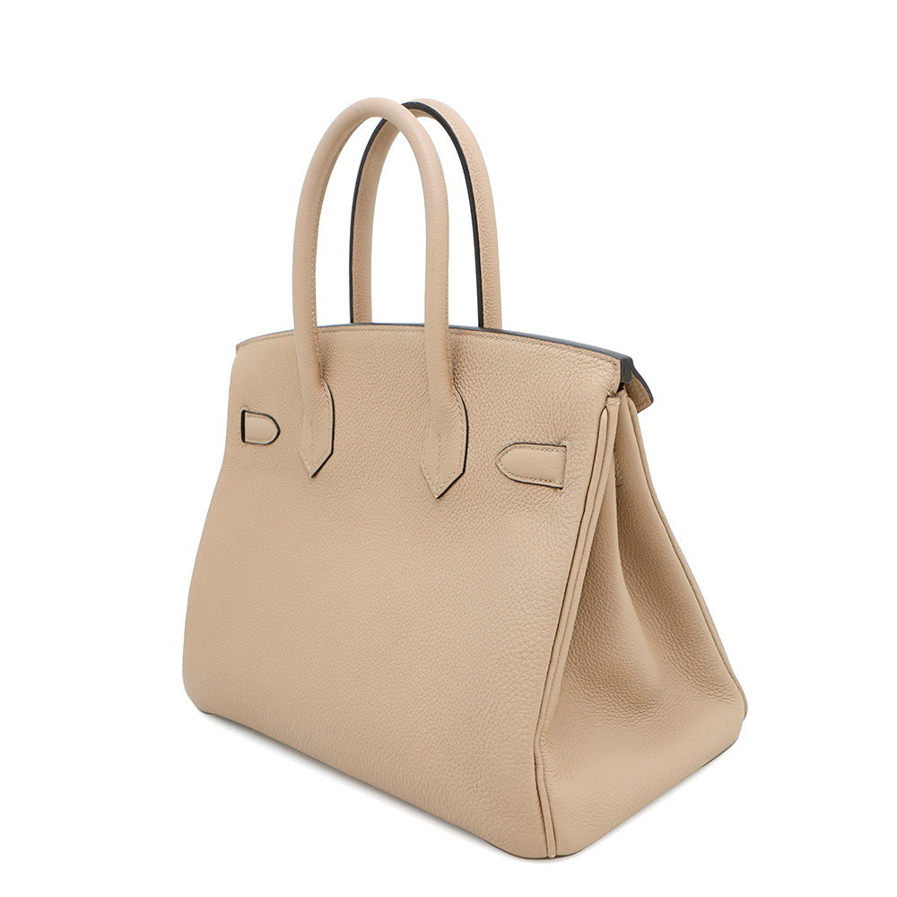HERMES Birkin Gris Tourterelle Togo Leather Size 30