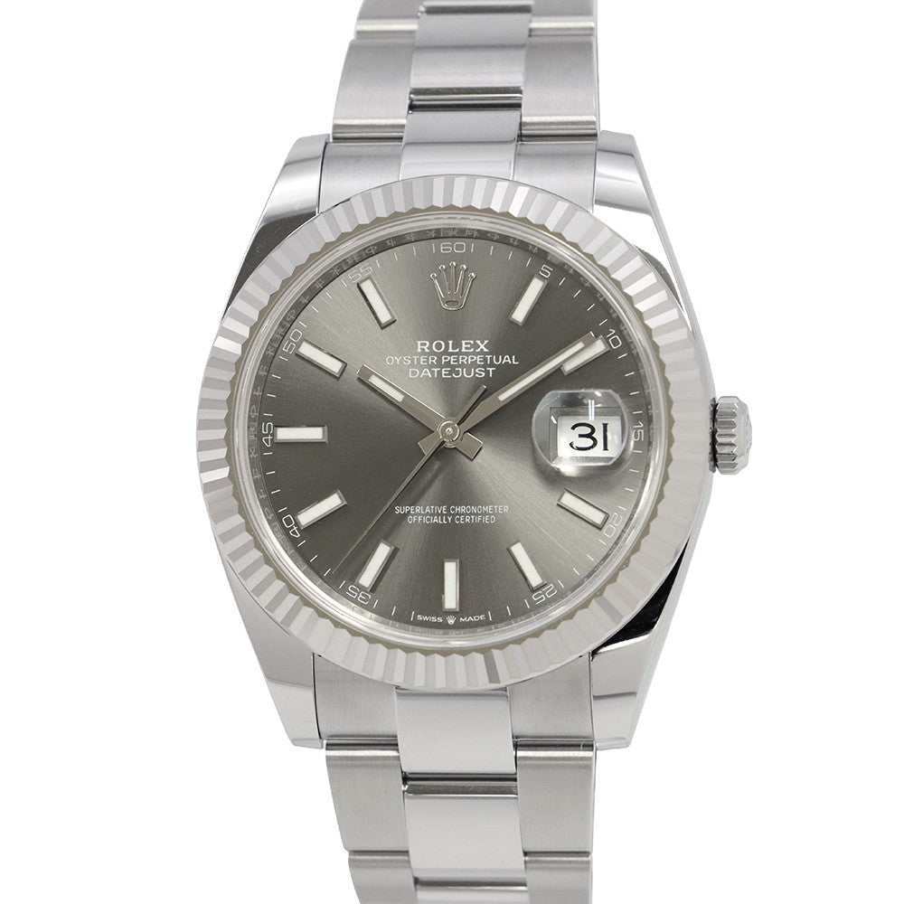 ROLEX Datejust 41 W41mm Stainless Steel K18WG Slate Dial126334