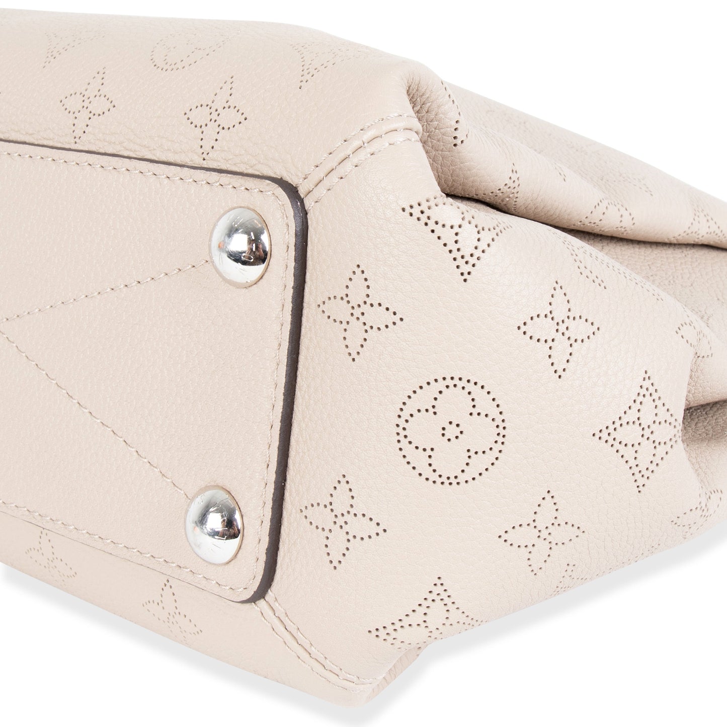 Louis Vuitton Louis Vuitton Creme Mahina Leather Babylone BB Chain Shoulder Bag
