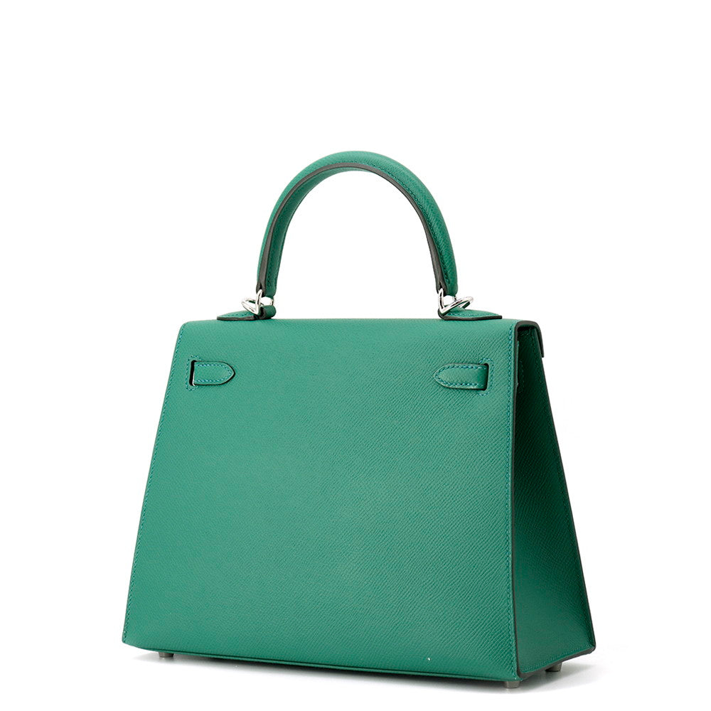 HERMES Kelly Sellier Vert Vertigo Epsom Size 25