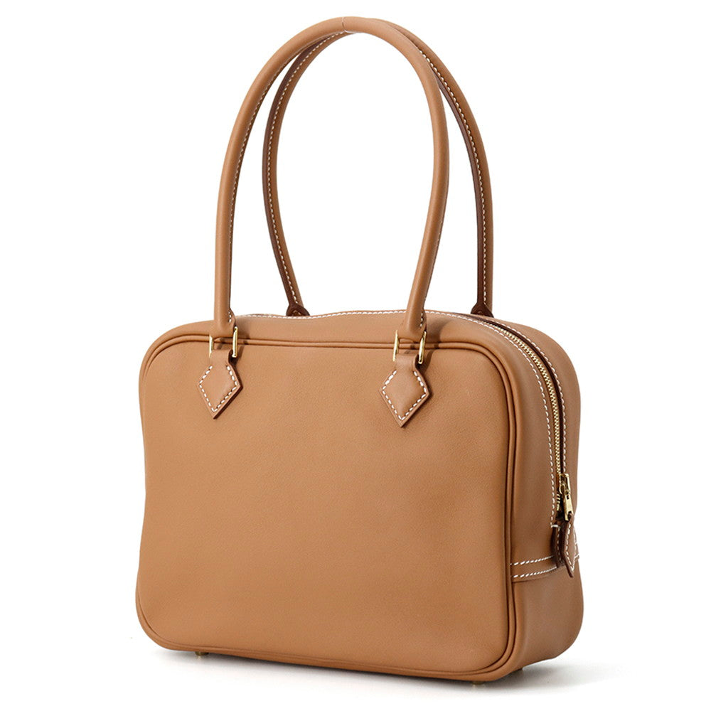 HERMES Plume Gold Swift Leather Size Mini