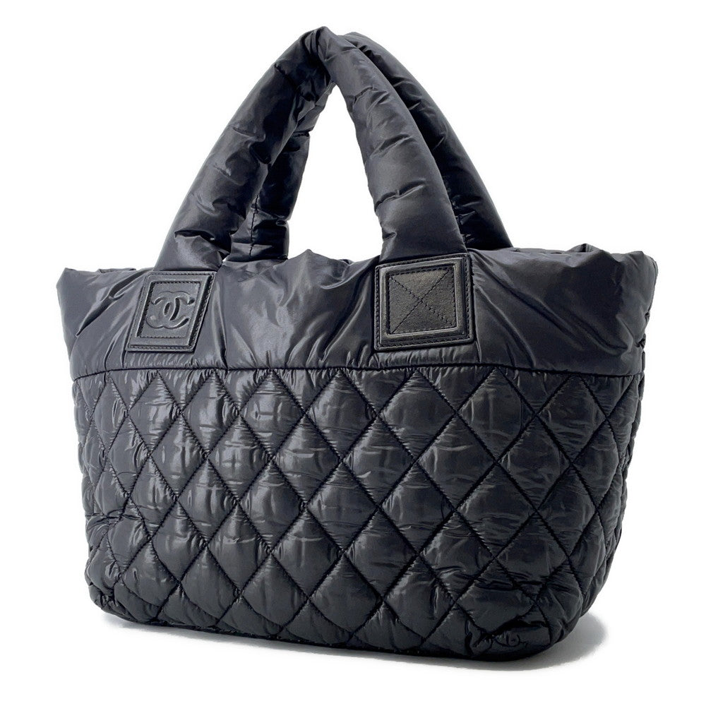 CHANEL Coco Cocoon Tote Bag BlackA48610 Nylon Size PM