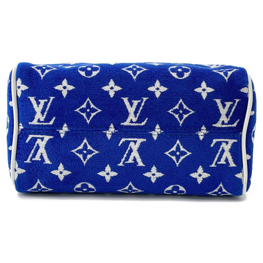 LOUIS VUITTON Speedy Bandouliere LV Match Blue/WhiteM20751 Monogramã»Jacquard Velvet Size 20