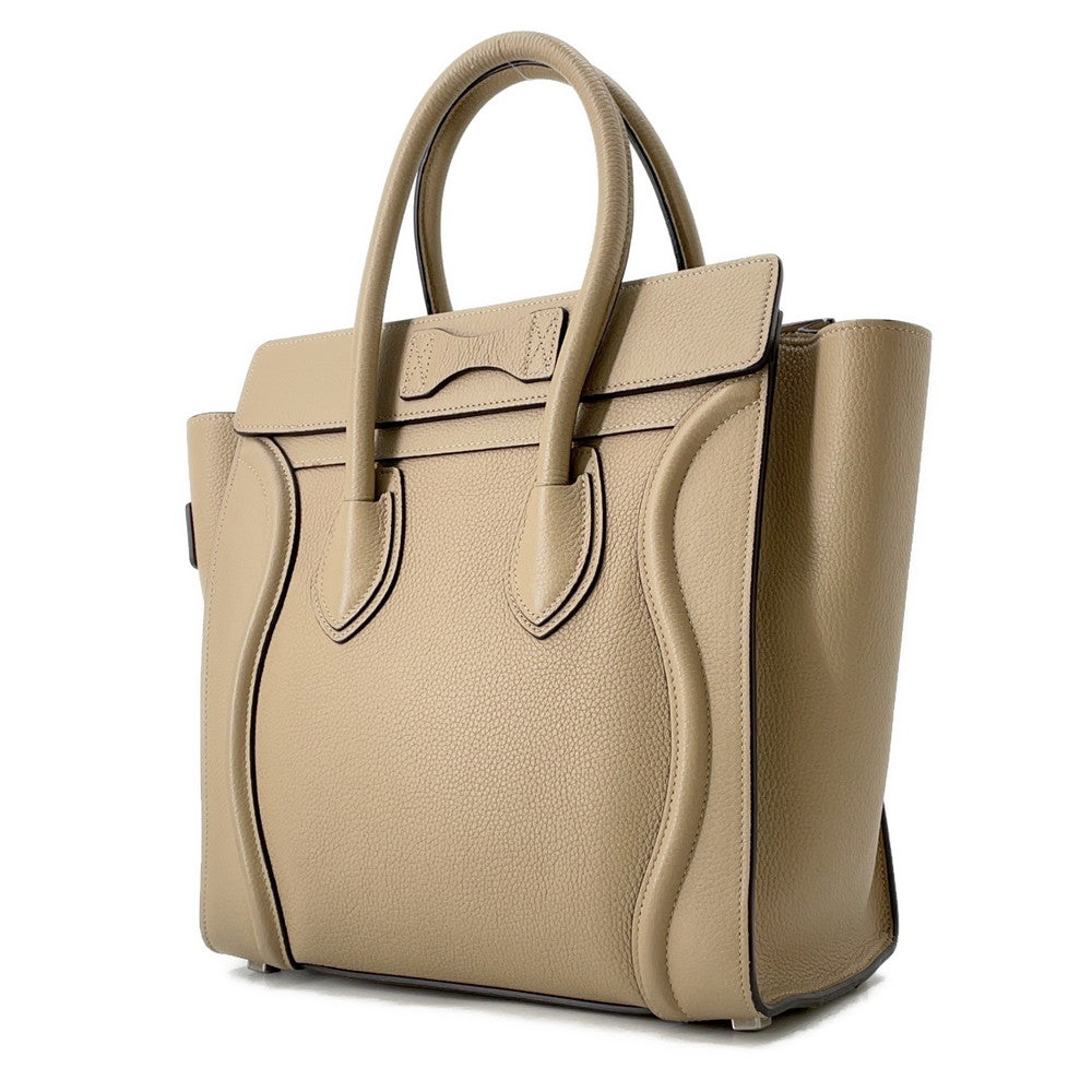 CELINE Luggage shopper Beige167793 Leather Size micro