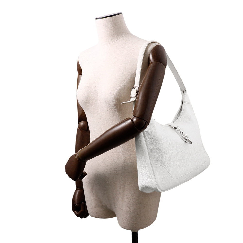 HERMES Trim White Taurillon Clemence Size 31