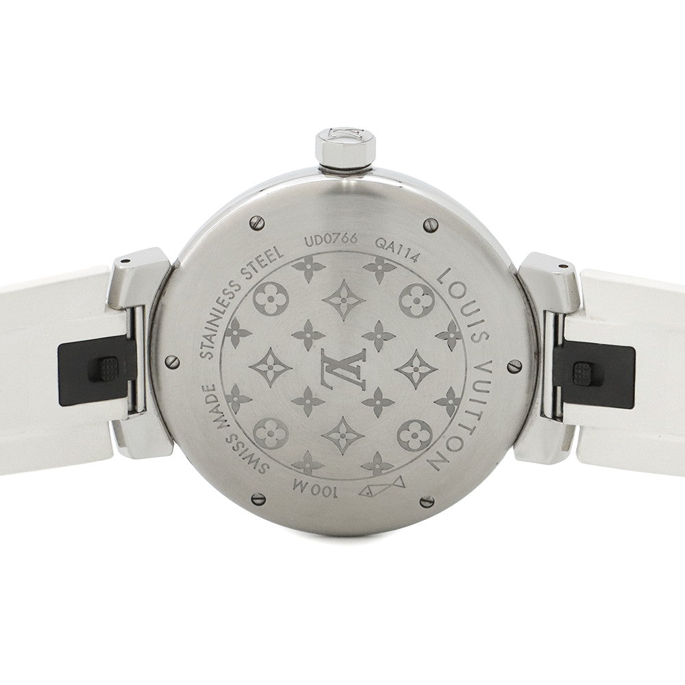 LOUIS VUITTON Tambour W41.5mm Stainless Steel Rubber White DialQA114Z