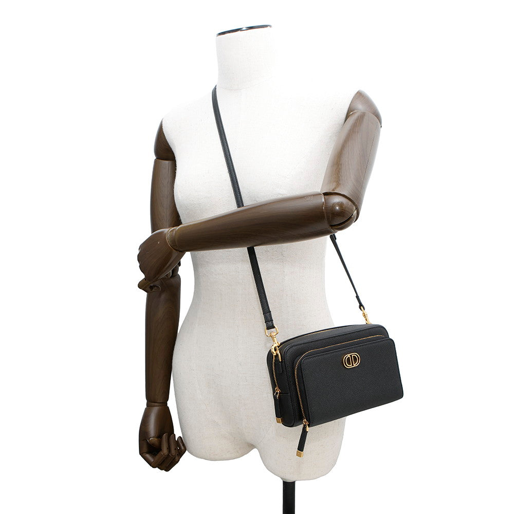 Dior Karo double pouch BlackS7431UBAE Leather