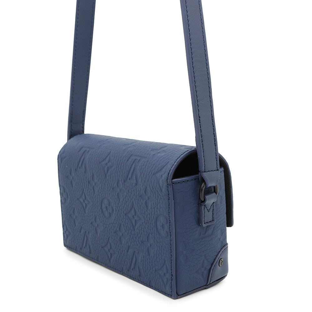 LOUIS VUITTON Steamer Wearable Wallet Blue NuitM11522 Monogramã»Taurillon