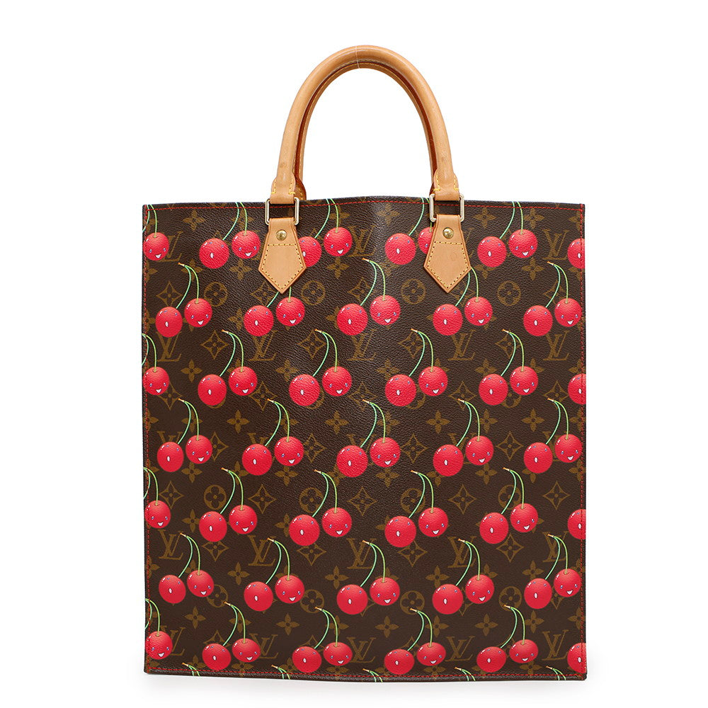 LOUIS VUITTON Sac Plat Red/GreenM95010 Monogram Cherry