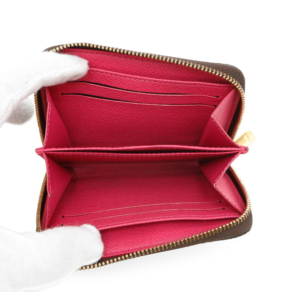 LOUIS VUITTON Zippy Coin Purse PinkM64118 Monogram / Love Padlock