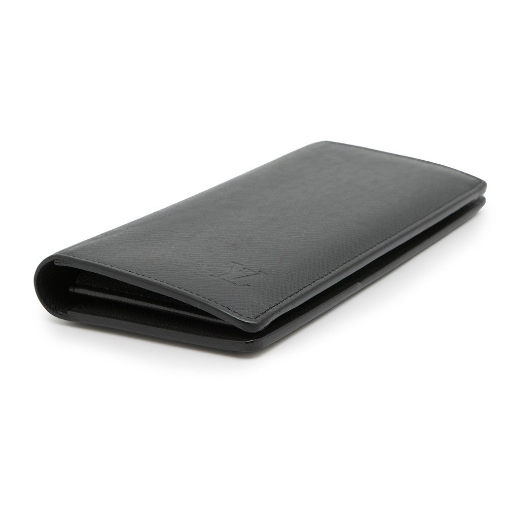 LOUIS VUITTON Portefeuille Brazza NoirM30501 Taiga Leather