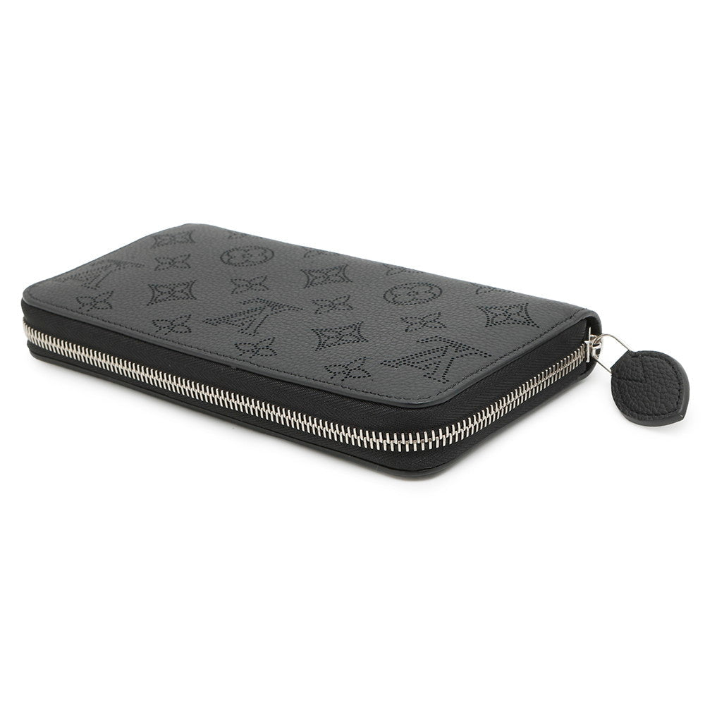 LOUIS VUITTON Zippy Wallet NoirM61867 Monogram Mahina